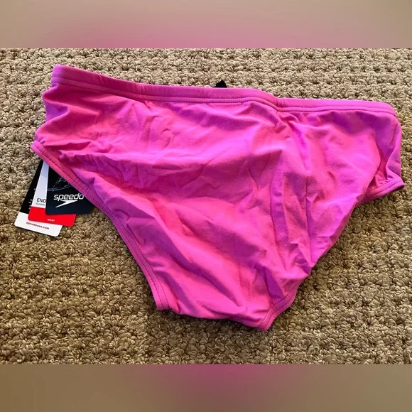 NWT pink Speedo swim brief Sizes 36 and 38 - Picture 4 of 10